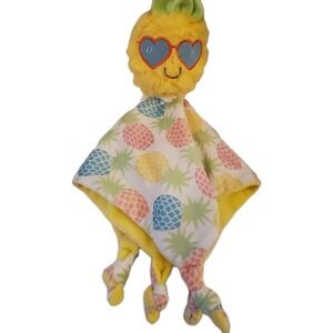 Baby Essentials Lovey Pineapple Security Blanket Cracker Barrel Soft Pink Yellow